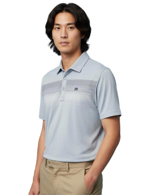 Travis Mathew Light Blue Golf Polo Shirt Size M